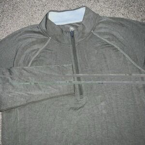 Mens Free Fly Bamboo Flex 1/4 Zip Fatigue Green Size M Outdoor